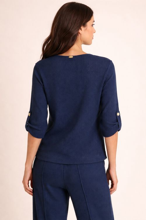 Blusa detalhe gota heritage MARINHO,,,